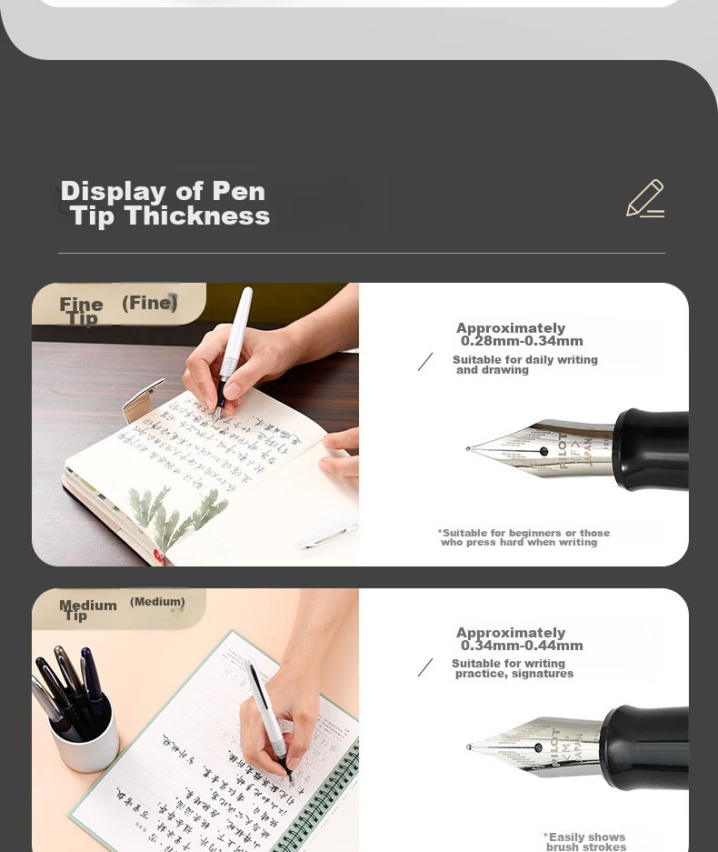 PILOT 88G Student Calligraphy Practice Fountain Pen, High-End Gift Box Ink Set, Commercial Office Adult Gift, FPMR2 Black Crocodile Pattern M Nib 6