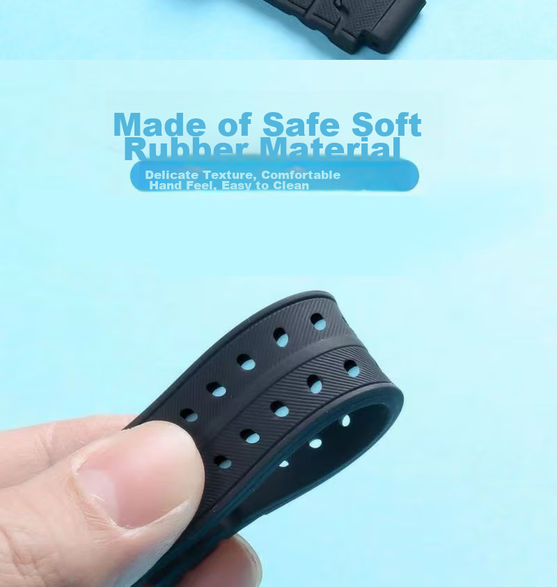 MAIKUQI Compatible Silicone Watch Band for Xiaotiancai Children's Smartwatch Z2/Z3/Z5/Z5A/Z6/Z6A/Z7/Z7A/Z8/Z9 + Screwdriver, Black 7