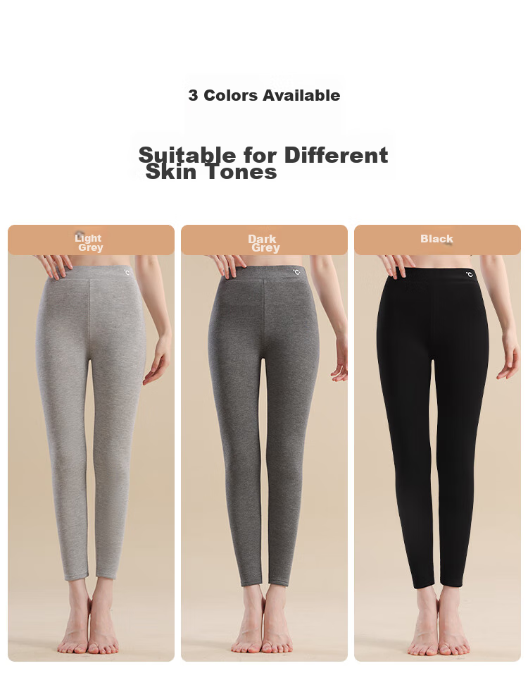 MiiOW Fleece-Lined Leggings for Women, New Style for Autumn And Winter 2026, Thick Warm Flat-Front Brushed Fleece-Lined Leggings for Outer Wear 8