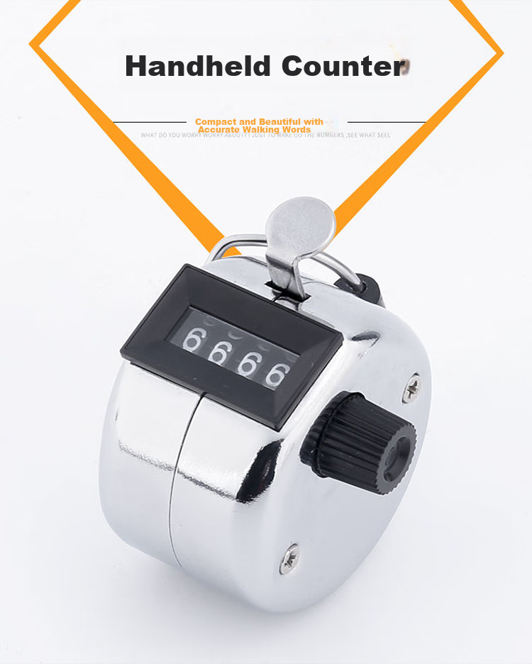 GEDUN Counter, Dot Counter, Warehouse Counting without Battery, Mechanical Manual Metal Push-Button Counter 1
