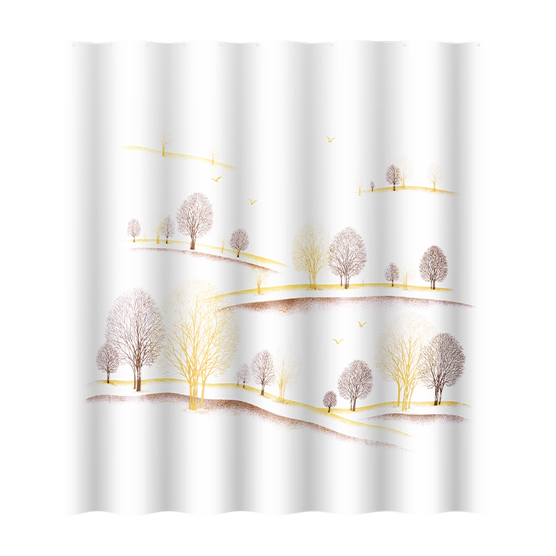 RIDDER Shower Curtain, Waterproof And Mold-Proof, Bathroom Wet And Dry Separation Partition Curtain, Polyester Bath Curtain, 180*200cm