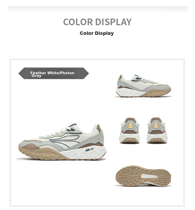 361° Men's Sports Shoes, Suobing 2 Spring And Summer Breathable Retro Thick-Soled Casual Dad Shoes for Men, 672446763 46