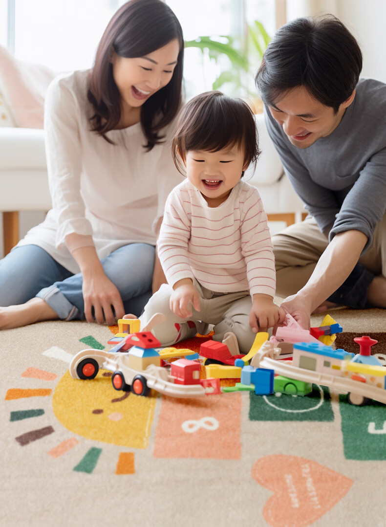 Keecy Non-Slip Kids Room Carpet Bedroom Balcony Boys Crawling Mat Thickened Wash-Free Girls Study Reading Area Rug 5