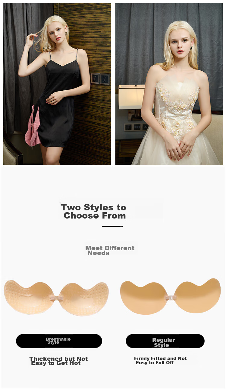 LangSha Mango Cup Breast Pads, Wedding Dress Invisible Nipple Covers, Breathable Small Breast Push-Up Lift, Spring And Summer Bra, Strapless Underwear 6