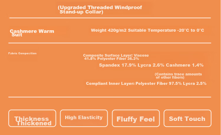 Hengyuanxiang [Cashmere] Thermal Underwear for Men, Fleece-Lined Thickened Mid-High Collar Autumn Top And Pants Set, Men's Winter Cold-Resistant Outfit 16