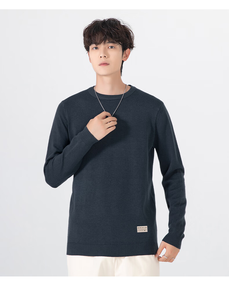 Warrior Sweater for Men, Autumn And Winter Fashion Round Neck Knit Sweater, Warm Men's Clothing Top Undershirt 17