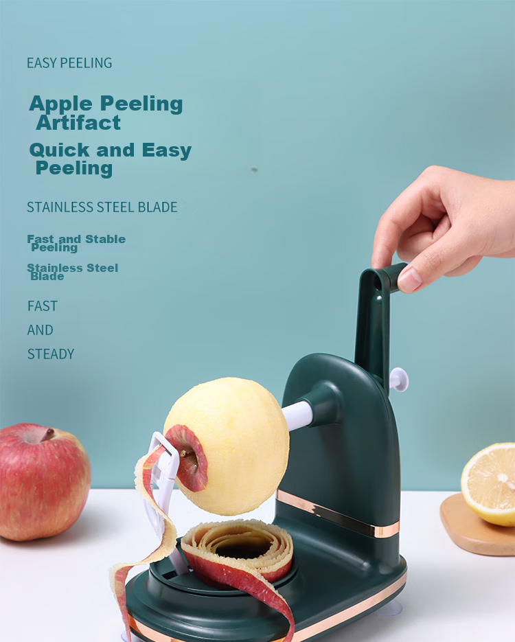BJ Apple Peeler, Hand-Cranked Fruit Knife, Automatic Peeling Machine for Home Use 1