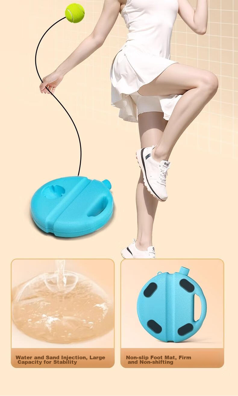 BOSHUJIAN Tennis Rebound Trainer for Parent-Child And Adult Use, Self-Playing Tennis Device, Adult Single Racket 13