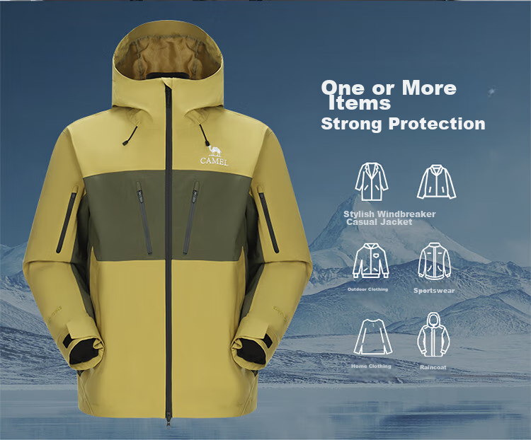 CAMEL [Wang Junkai's Choice] King of Glory Armor Jacket Three-In Windproof Waterproof Cold-Resistant Mountaineering Suit 8610 L 9