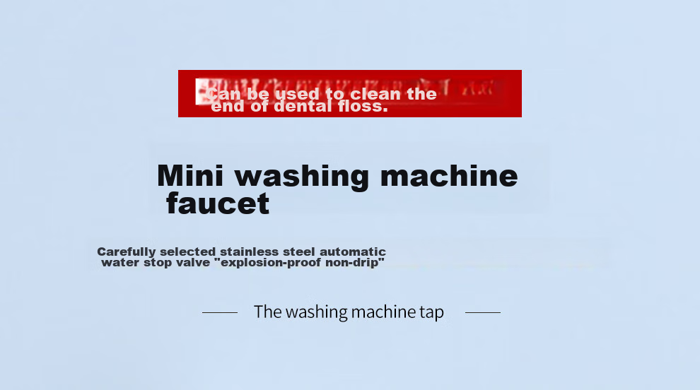 CVBAB Mini Washing Machine Faucet, Automatic Water Stop When Detached, 4-Point Quick-Open Faucet for Bathroom Angle Valve CV1167 1