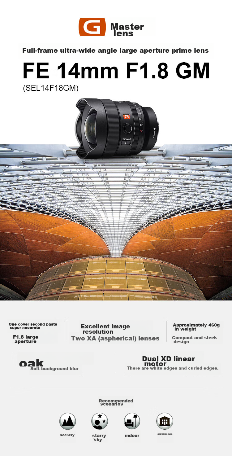 SONY FE 35mm F1.4 GM Full-Frame Large Aperture Prime G Master Lens (SEL35F14GM) 1
