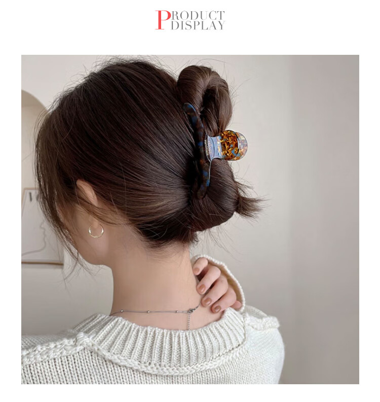 CHIMERA French Style Shark Clip Hair Claw for Updo Ponytail Hair Accessories Hairpin for Women Birthday Gift 4