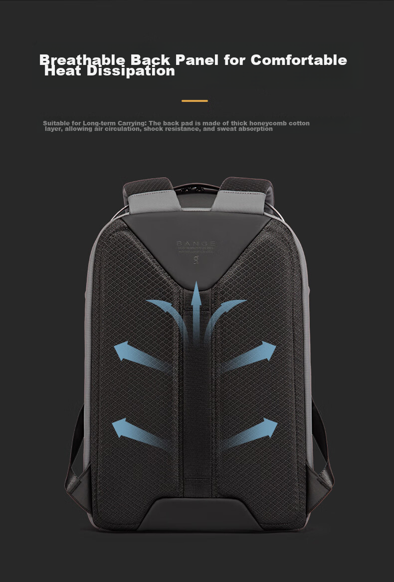 Bange Professional Photography Camera Bag, Drone Disassembly Multifunctional DSLR Mirrorless Camera Backpack, Digital Storage Backpack, Gray 13