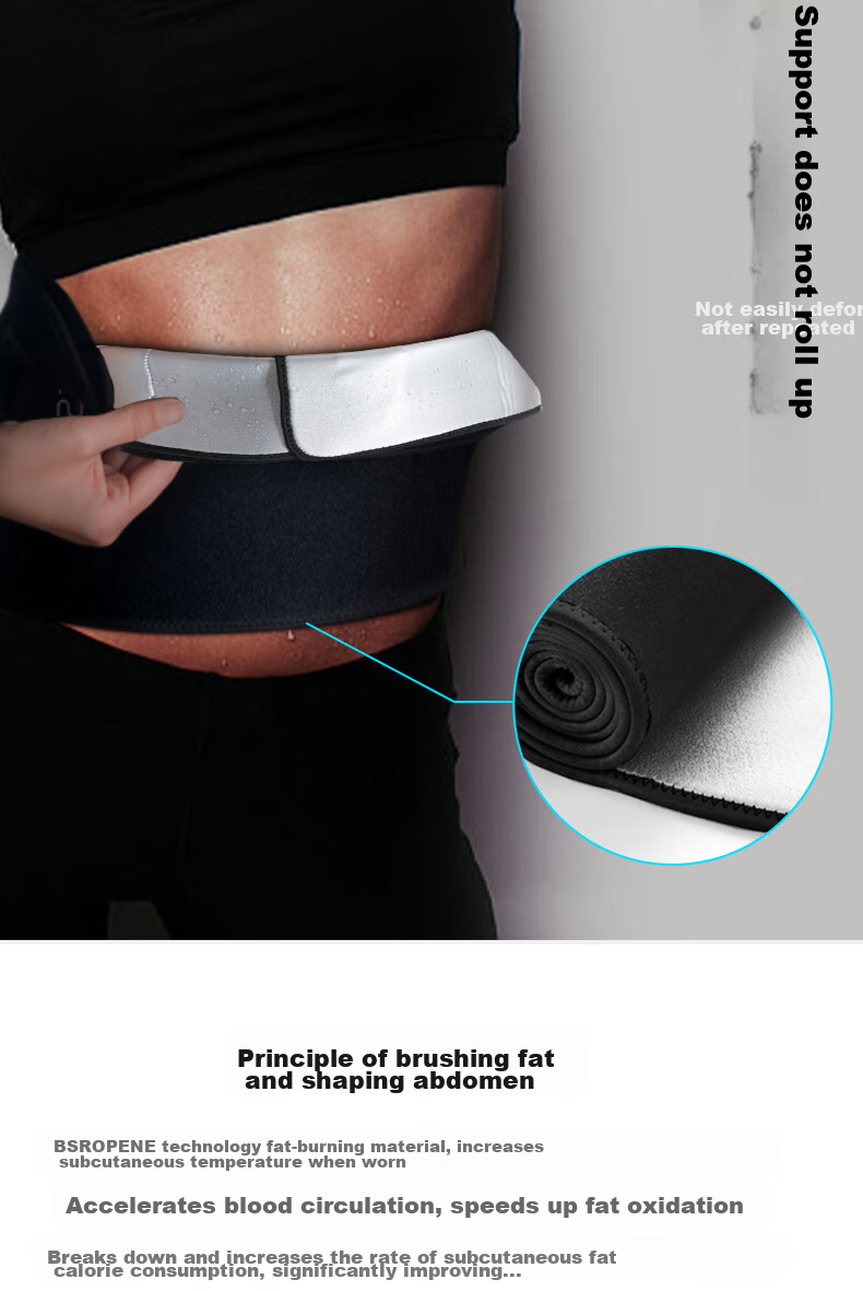 Bestray Sweat-Inducing Fitness Waist Trainer for Weight Loss, Exercise, Back Support, Abdominal Shaping And Body Slimming 6