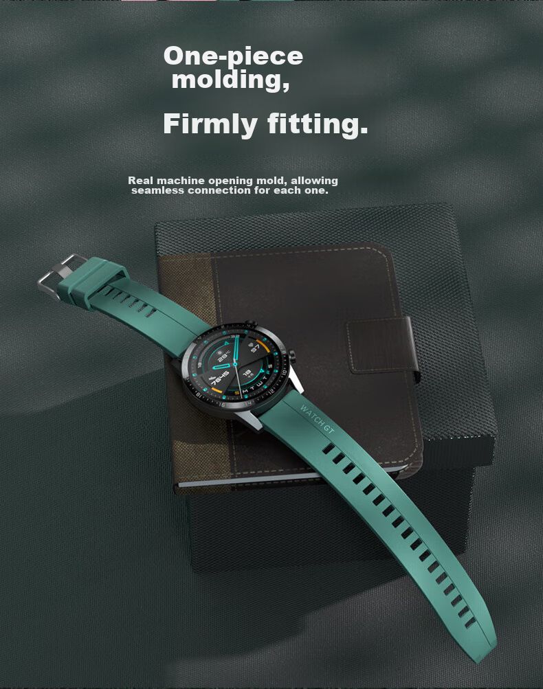CHENSONG Compatible with Huawei Watch Straps for GT6/GT5/GT4/GT3/Watch5/4/3, Universal Pro Series, Unisex Sports Silicone Wristband 1