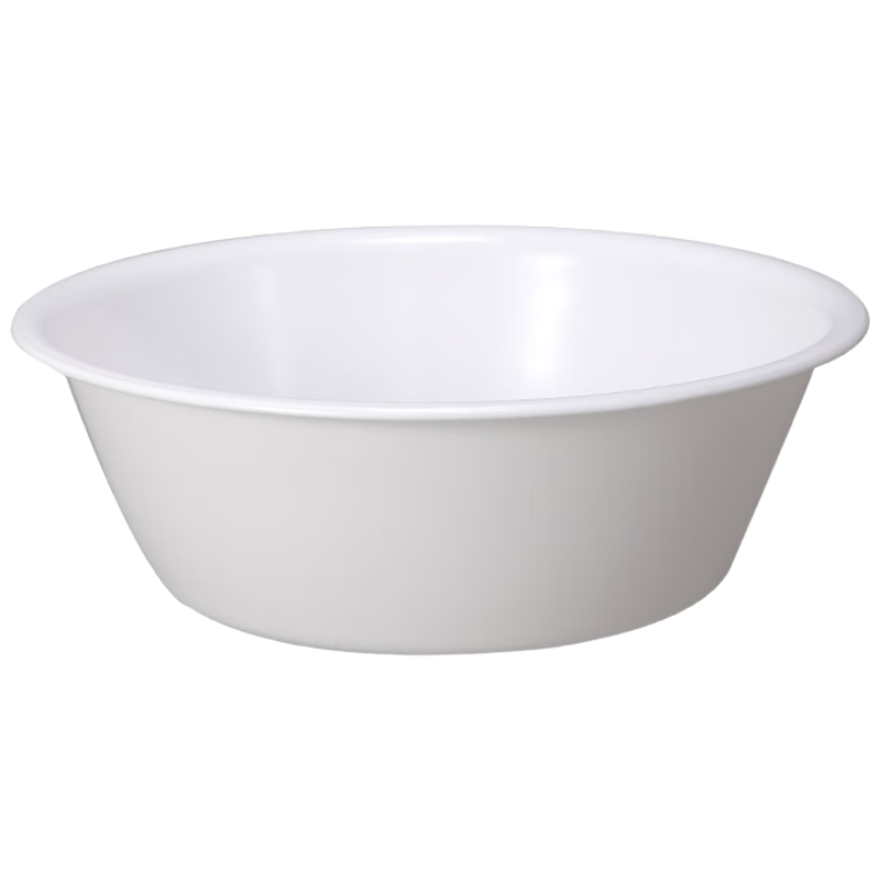 Bendi White 99% Antibacterial Washbasin, 31cm, Two-Pack Medium Size, Face Basin for Washing Face And Underwear, Suitable for Mothers And Babies