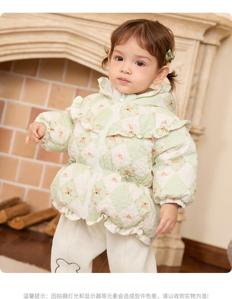 BALABALA Children's Clothing, Baby down Jacket, Girls' Winter Short Coat, Kids' Warm Outerwear, Cute Boys' 15