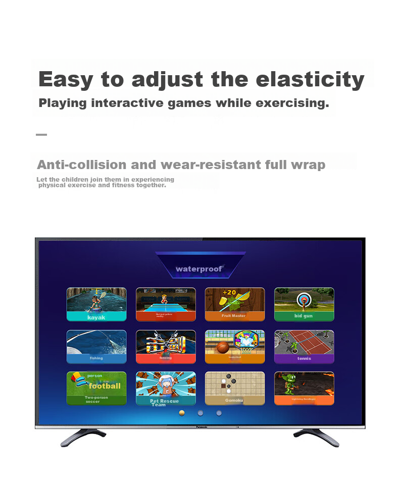 [Children's Birthday Gift] HongTai Double Wireless Dance Mat for Home Use with TV Motion Sensor Camera, Running Mat 19