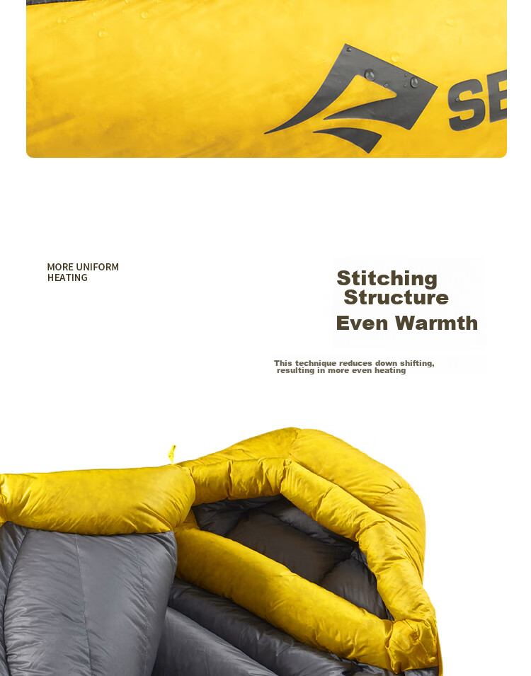 SEA TO SUMMIT Outdoor Camping Adult Down Sleeping Bag, Single-Person Mummy-Style Goose Down Waterproof Sleeping Bag 14