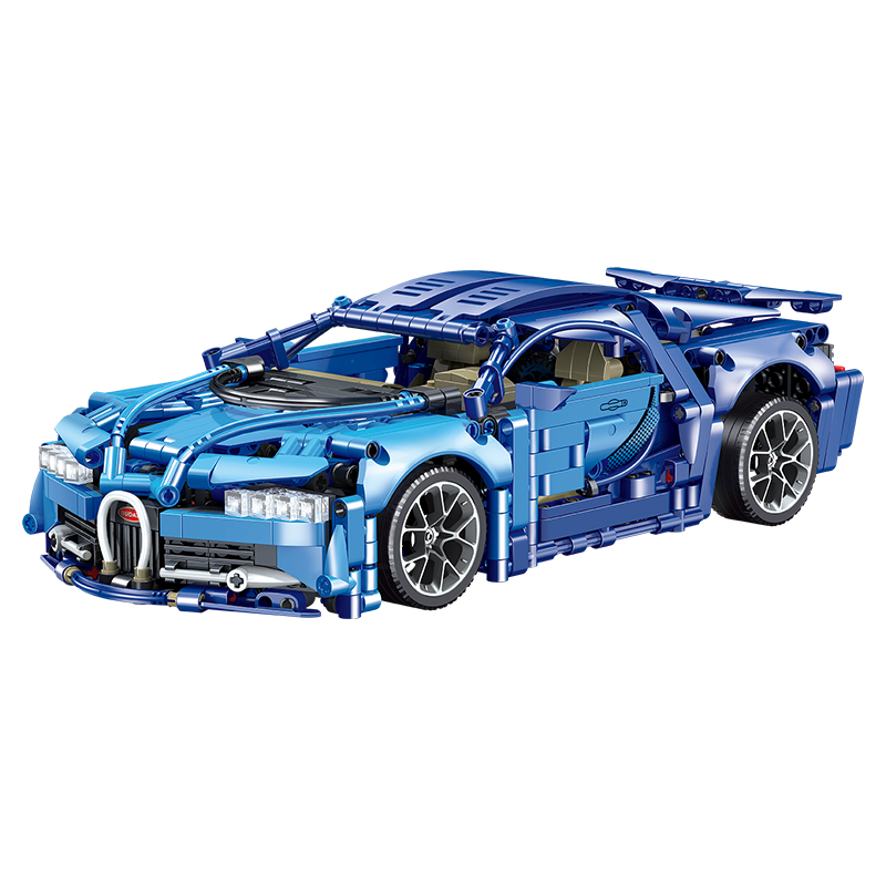 Lianhe Chuangxiang Compatible LEGO Racing Car Building Blocks, Bugatti Sports Car, Large Toy, Birthday Gift for Boys