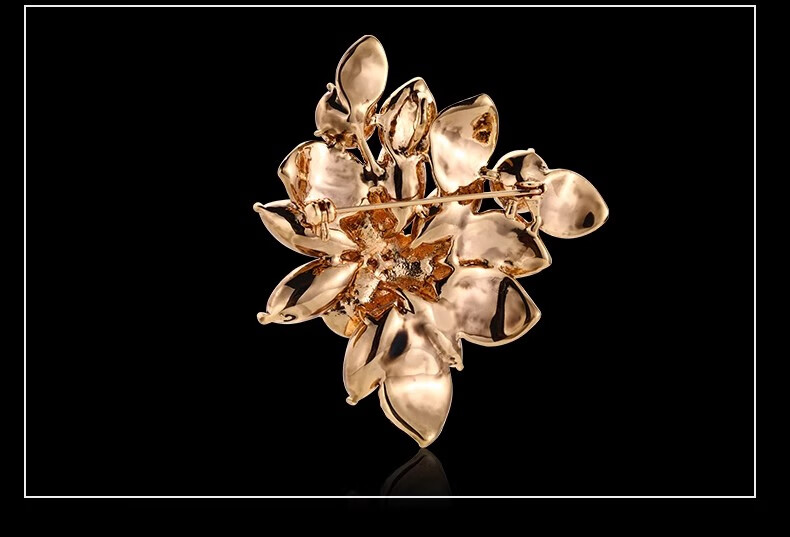 Eternelle French Eternal Austrian Crystal Brooch, High-End Luxury Accessory, European And American Vintage Corsage, Simple Collar Pi 11