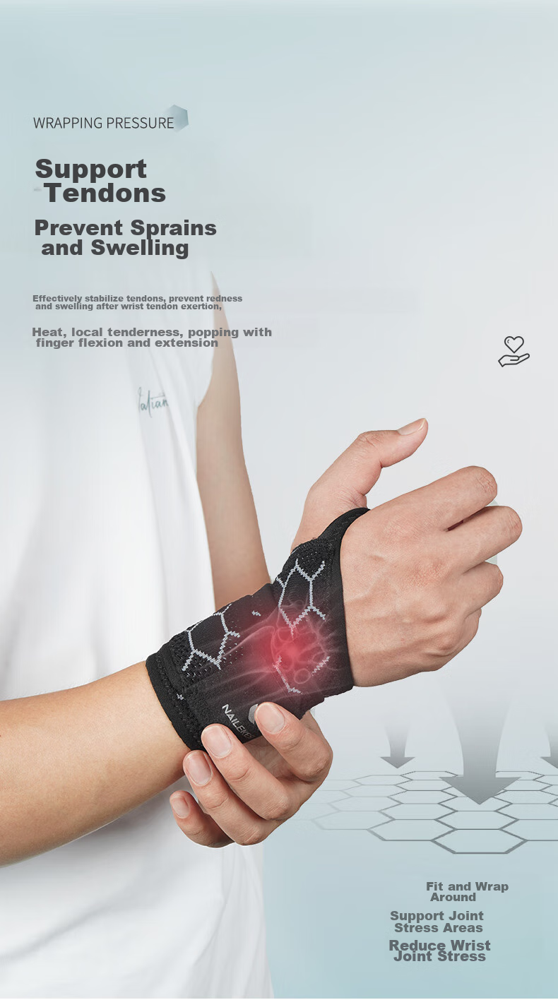 NAILEKESI N Badminton Specialized Wristband for Tendonitis, TFCC, Sports Wrist Strain, Sprains, Compression, Summer Protective Gear 9