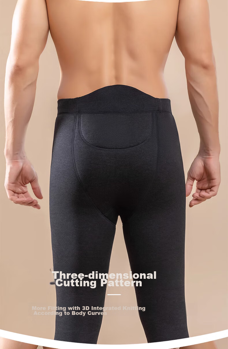 LangSha Thermal Underwear for Men [2026 Fall New Arrival], Fleece-Lined Thick Graphene Knee Protection Base Layer Pants, Extra Thick Cotton Pants for Northeast China 10