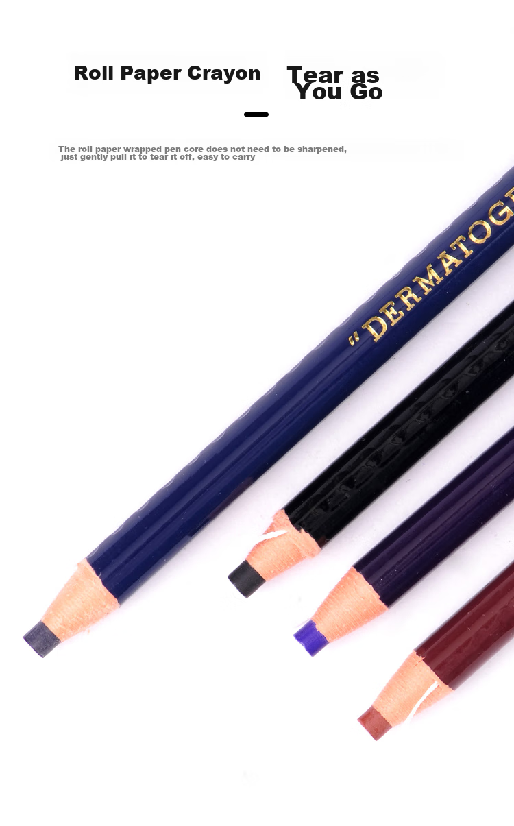 Uni Hand-Torn Roll Paper Water-Based Crayons 7610 Drawing Coloring Hand-Drawn Colored Marking Pens White Art Education Tools Drawing Pencils Graduation Gift 3