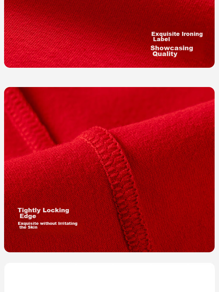MiiOW New Men's Thermal Underwear Set, Wedding Festive Red Underwear for Horse Year, Autumn Shirt And Pants for Me 21