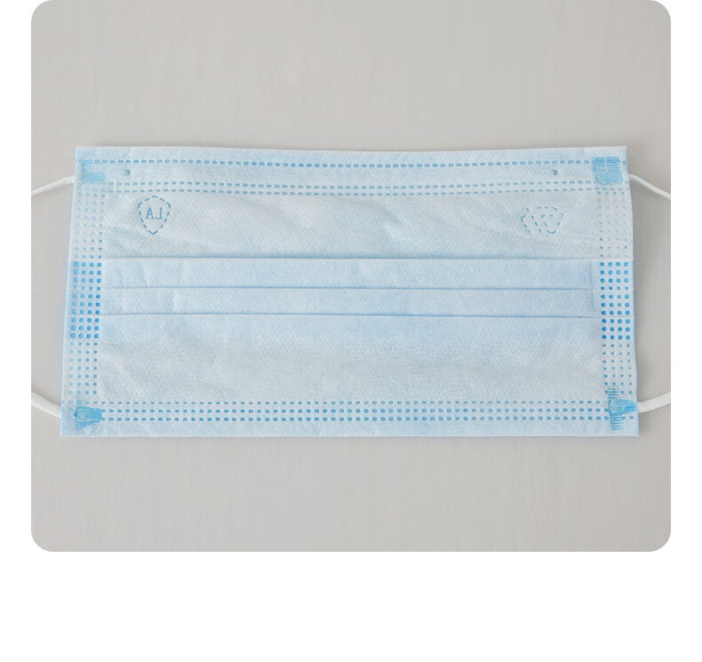 GuanHua E1103 Disposable Protective Masks, 1 Box of 50, Blue, Comfortable Breathable Three-Layer Protection, Filtration Efficiency Greater Than 95%, Adult Protective Masks 12