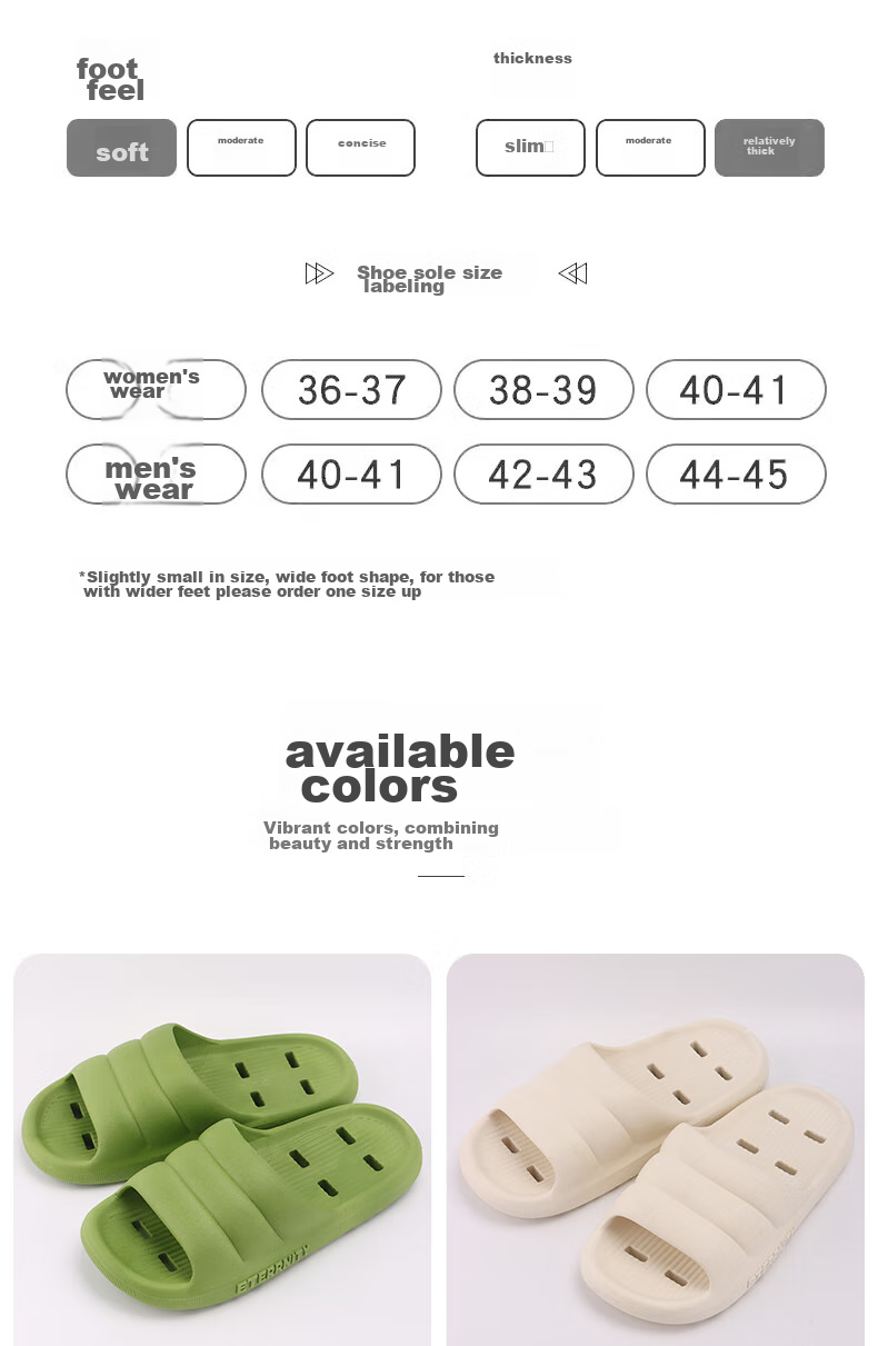IQGD Slippers for Men And Women, Indoor/outdoor Home Bathroom Clogs, Couple Style, 2402 [Black], Size 36-37 9