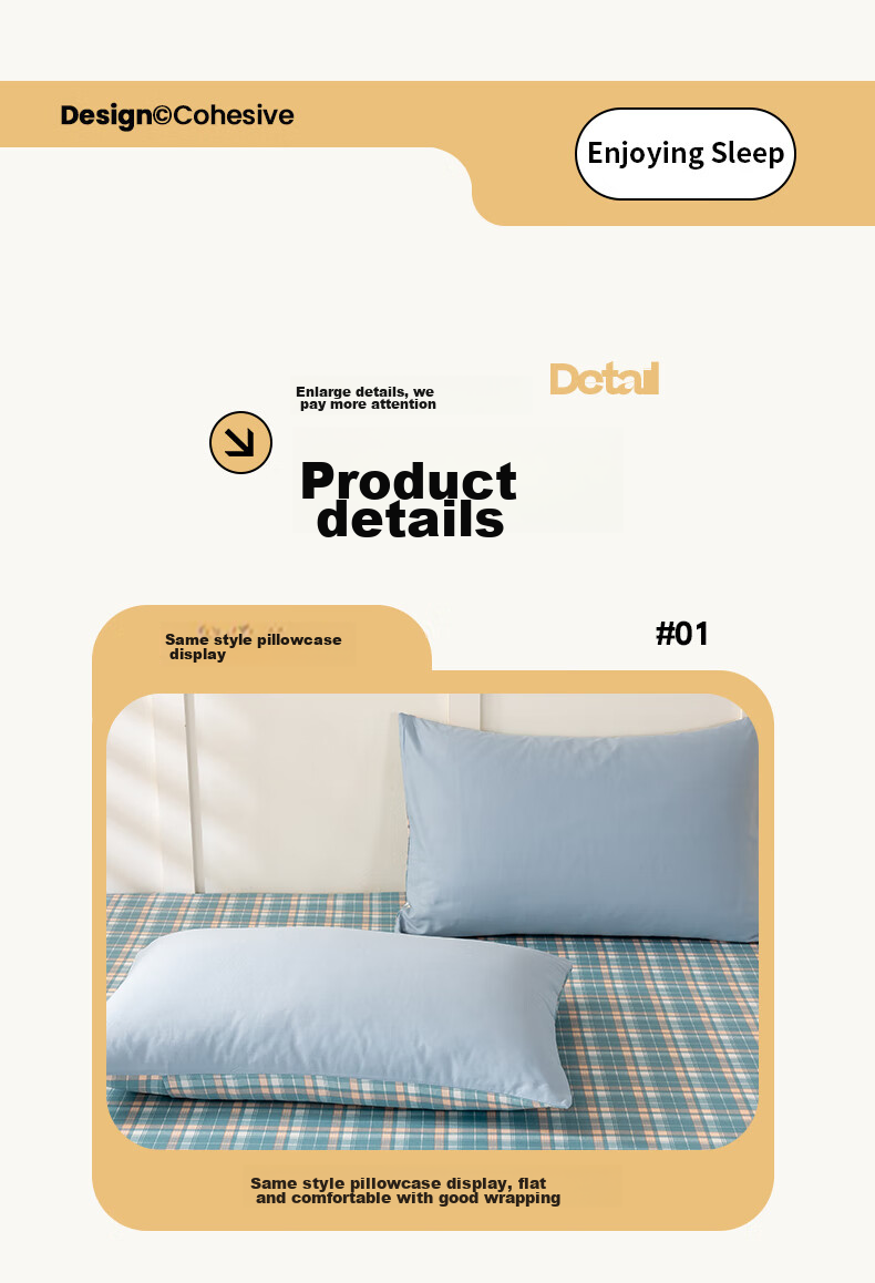 Wuyinliangpin 100% Pure Cotton Embroidered Bedding Set, All-Cotton Bedsheet Four-Piece Set, 200*230cm, Distant Mountain Blue 14