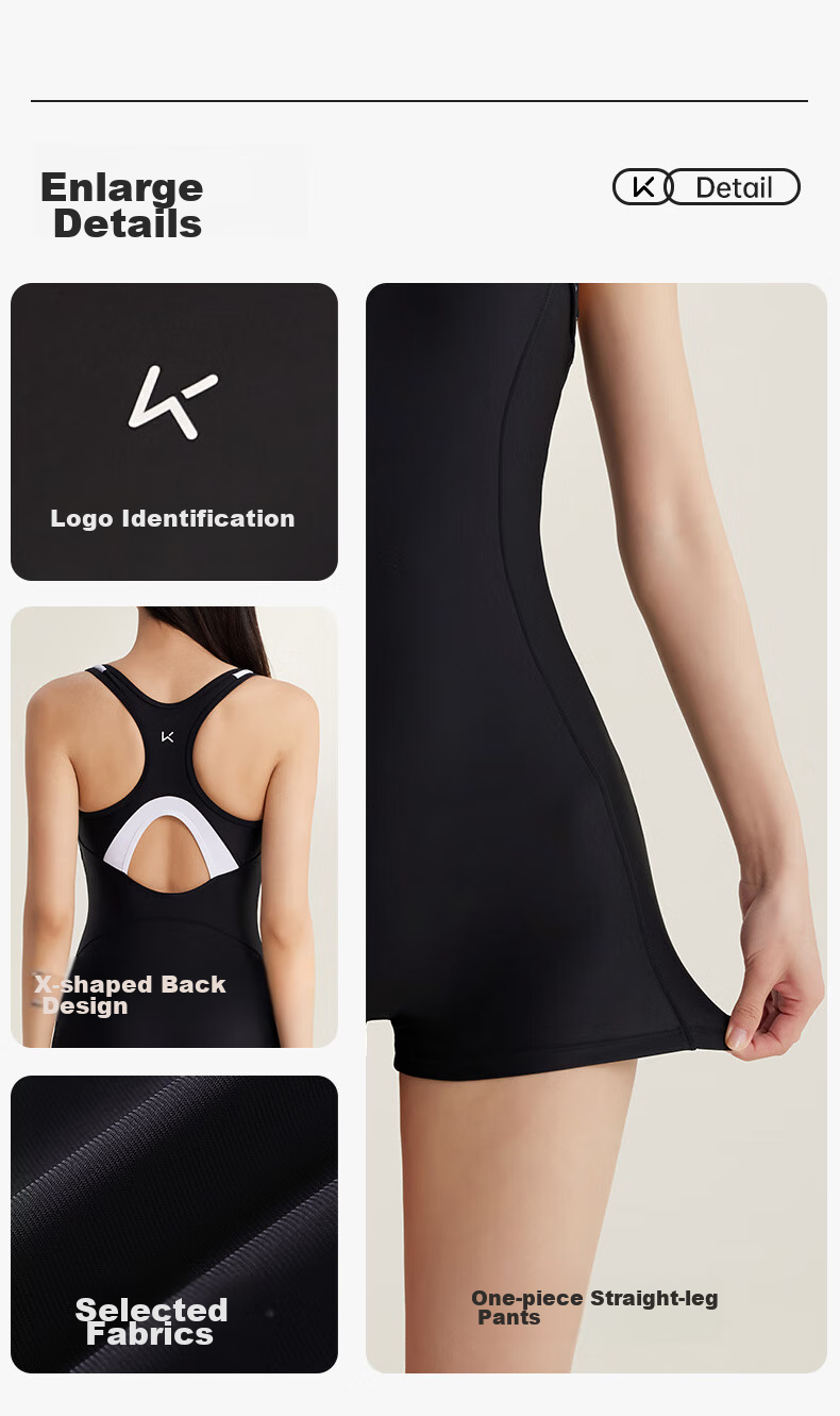 Keep Women's One-Piece Swimsuit, Professional Swimming Costume for Training, 601 Swimwear, Swimming Goggles And Swim Cap Three-Piece Set, Size L 18
