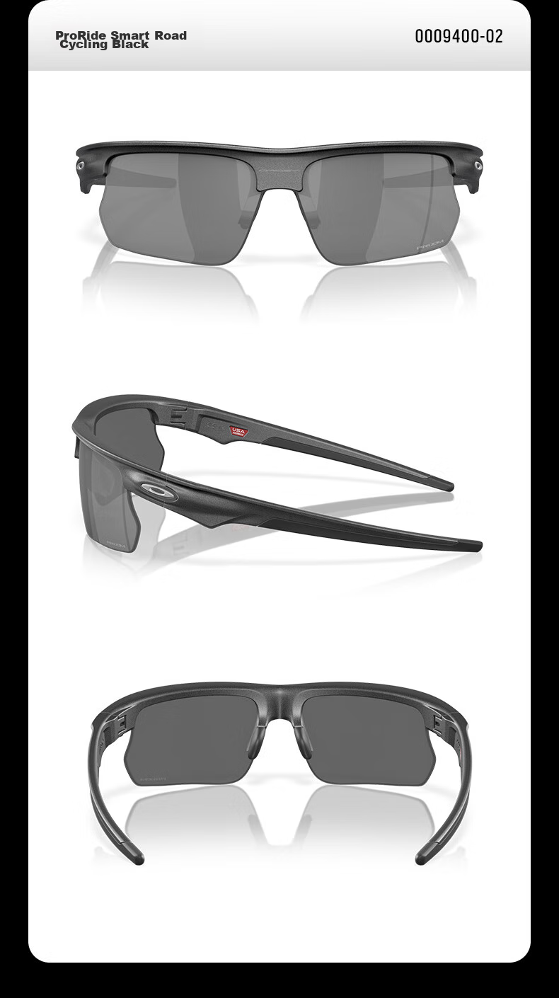 OAKLEY Outdoor Sports Sunglasses for Men And Women, BISPHAERA 0OO9400, Spectrum Smart Black-02 13