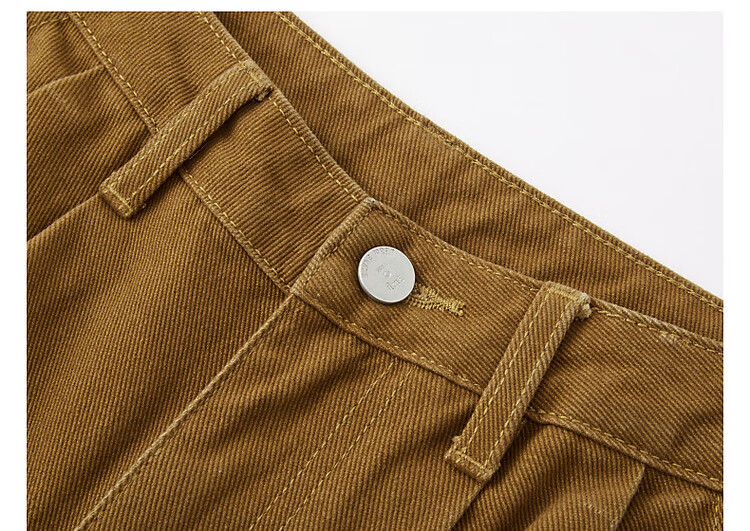 Dme [Long Legs Secret] Winter City Simple Style Design Pleated Colorful Straight-Leg Slimming Versatile Women's Jeans 13