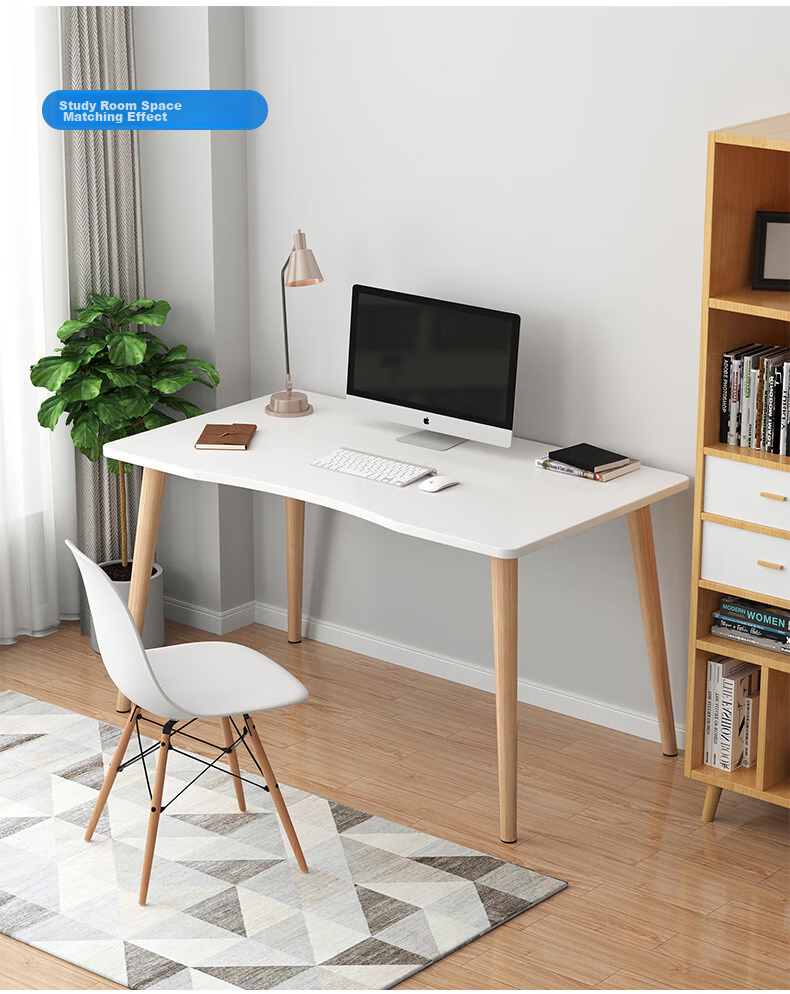 XIAOJIANGCAI Computer Desk, Desktop Laptop Simple Study Table, Home Office Workstation, Writing Desk for Bedroom And Study Room 12