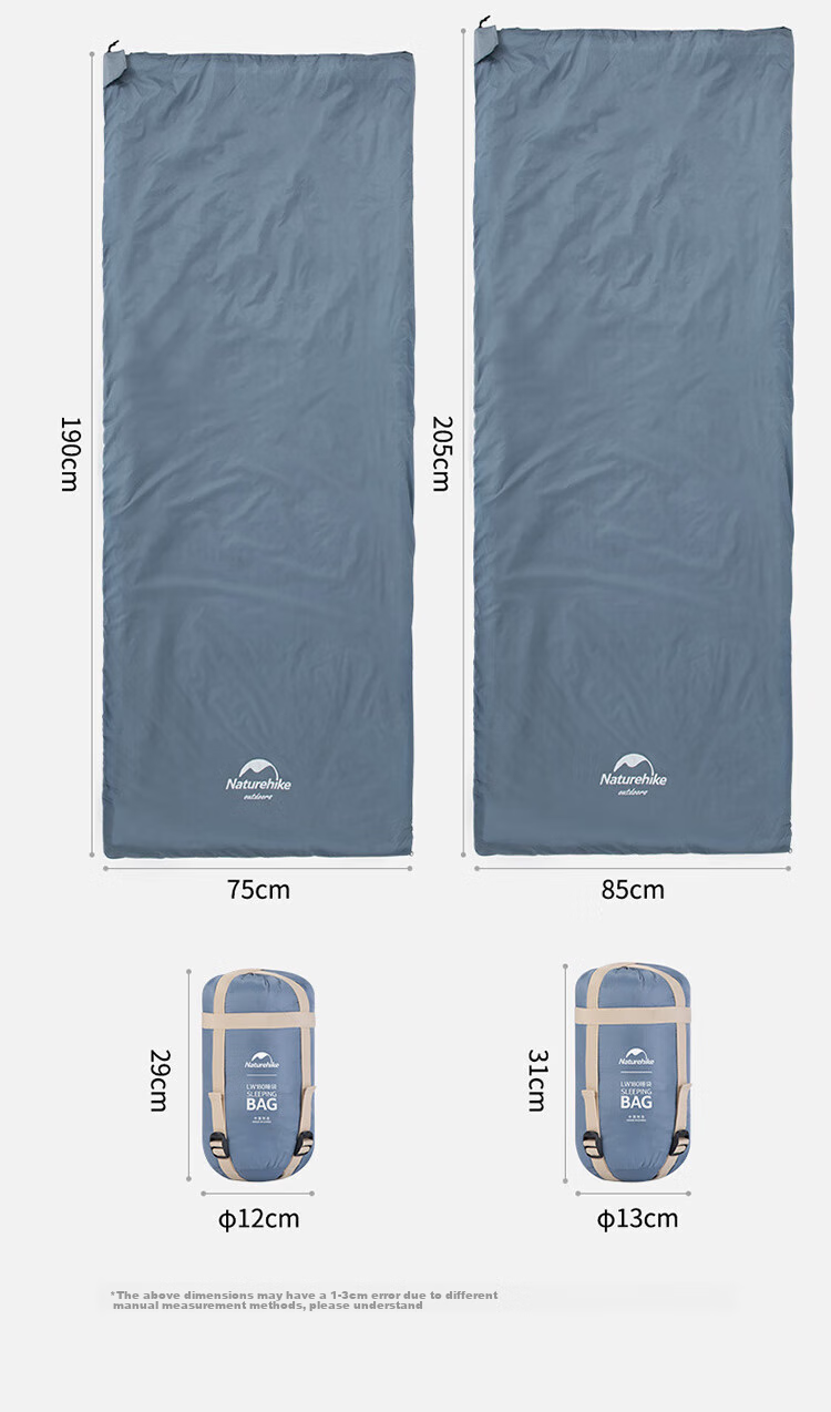 Naturehike Mini Envelope Sleeping Bag, Thin Summer Outdoor Camping Travel Dirt-Proof Blanket, Portable Ultra-Light Single-Person Sleeping Bag 10