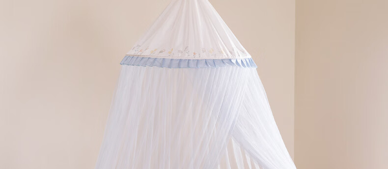 MEDOGA Class A Maternal And Infant Palace-Style Floor Mosquito Net, Home Use, Ceiling-Mounted, No Installation Required, Princess Style, Light Beige, 1.8 Meters [Romantic And Elegant] 29