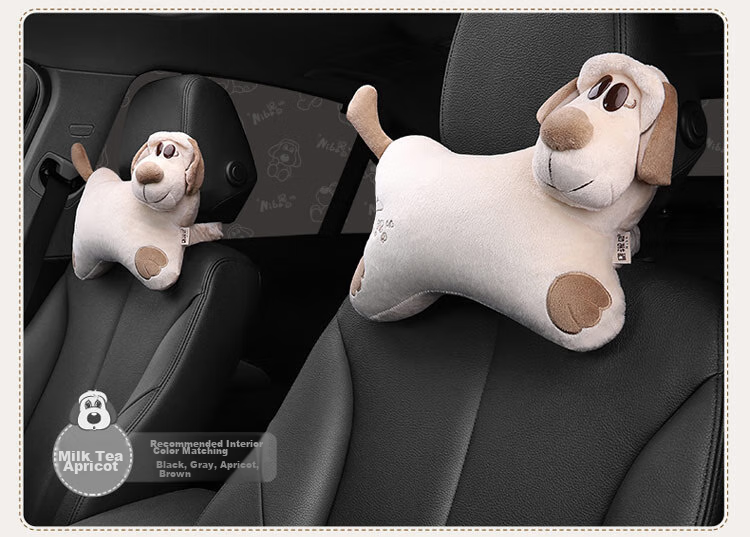 ICAROOM Car Headrest Neck Pillow, Hollow Cotton Car Cushion, Cartoon Car Bone Pillow NB-103KT 20