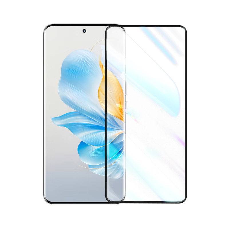 LLUNC [2-Pack] Tempered Glass Screen Protector for Honor 100, Full Coverage Curved Ultra-Thin Ultra-Clear Glass Protective Film, Anti-Fingerprint Shatterproof Phone Screen Protector