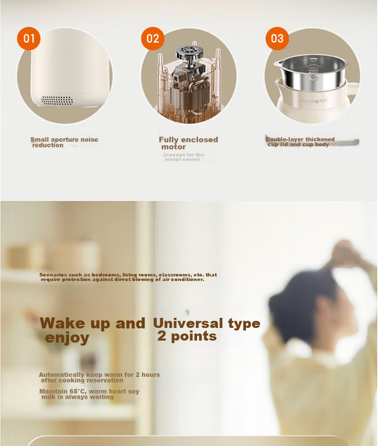 Joyoung Blender-Free Soy Milk Maker, 0.6L Small Capacity, Easy to Clean, Programmable Fruit And Vegetable Juicer DJ06X-D2526 18