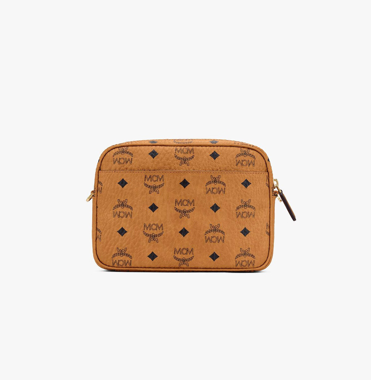 MCM AREN Small Camera Bag, Shoulder Bag, Crossbody Bag, Couple Style, Cognac Color 4
