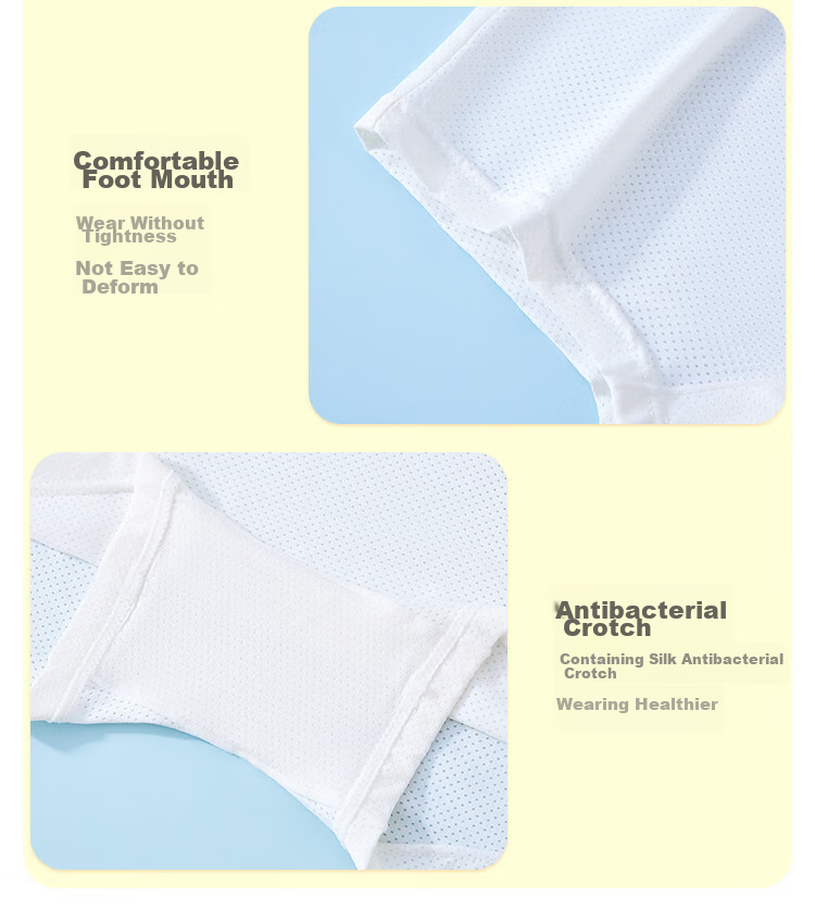 LangSha Children's Underwear, Girls' Summer Thin Style, Youth Class A High School Students' Mesh Boyshorts, Four-Pack 12
