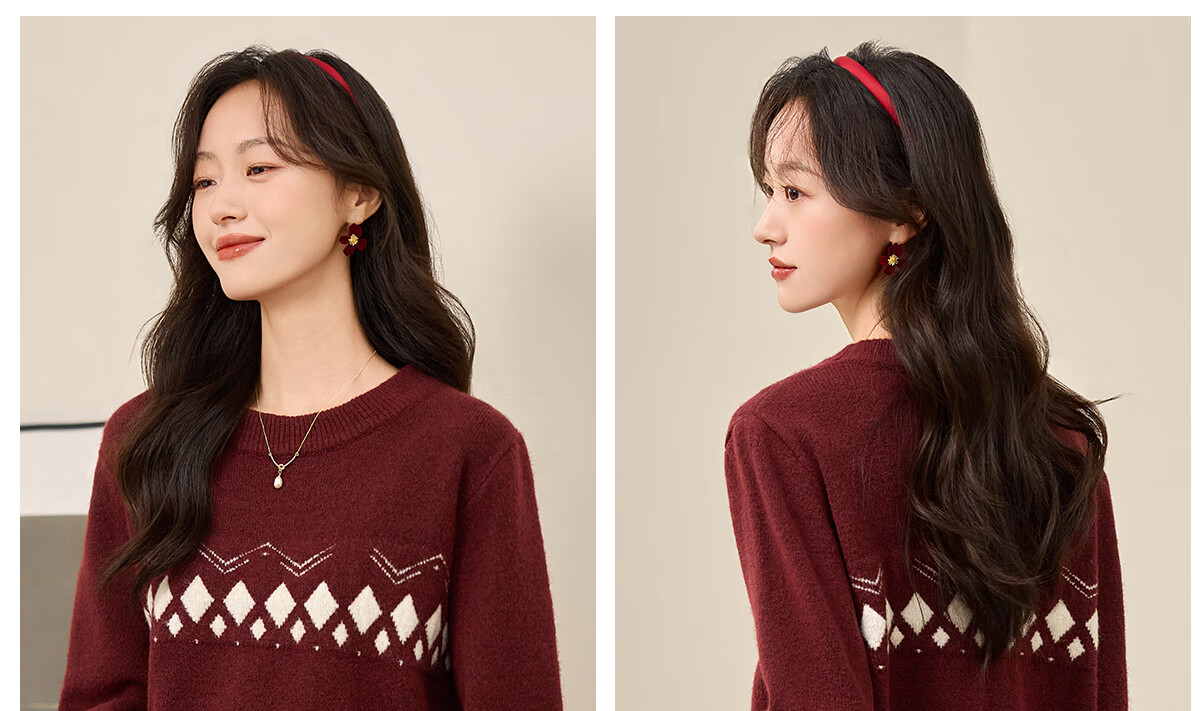 PinCai Women's Knitted Sweater Soft Pink Thick Pullover Half Turtleneck Knit Top P144Z9004 46