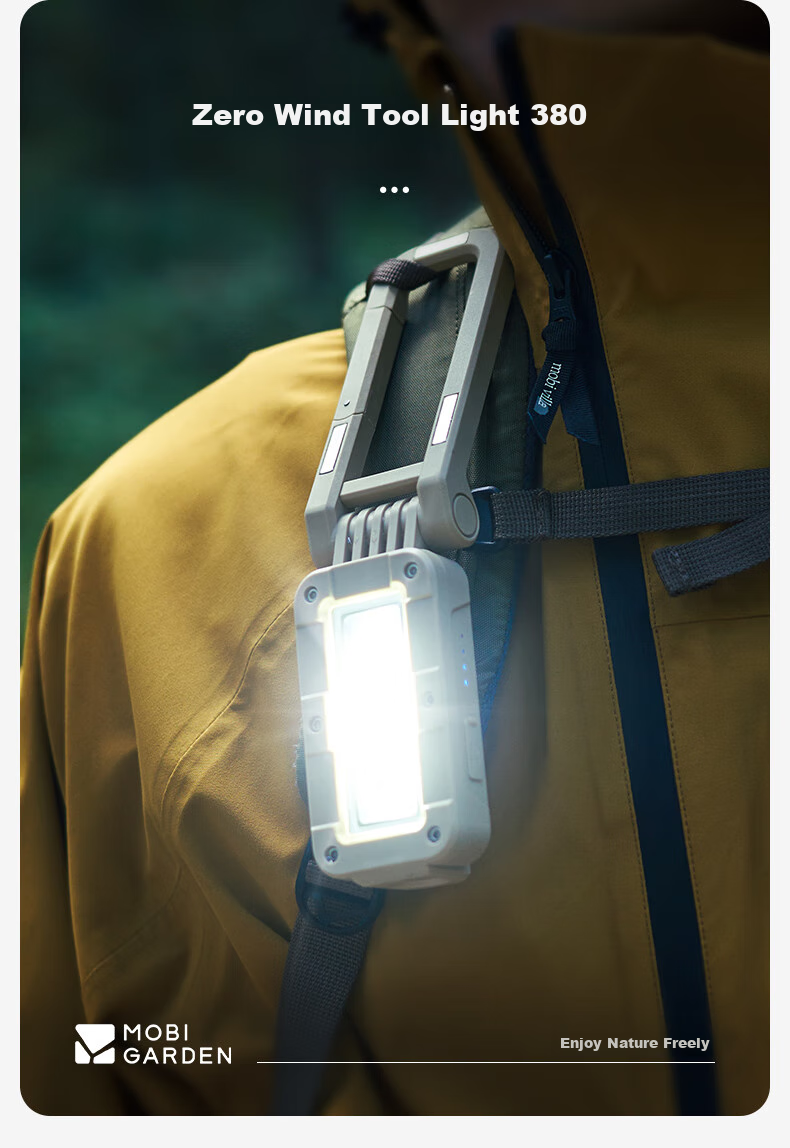 MOBIGARDEN Magnetic Outdoor Camping Waterproof Multi-Mode Work Light Tool Lamp NX23673008 Teak Color 5