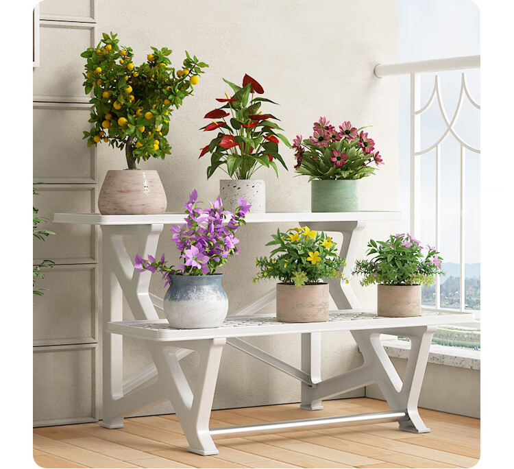 Anerya Flower Stand, Floor-Standing Balcony Indoor Home Living Room Storage Rack, Succulent Plant Display And Pot Shelf 13