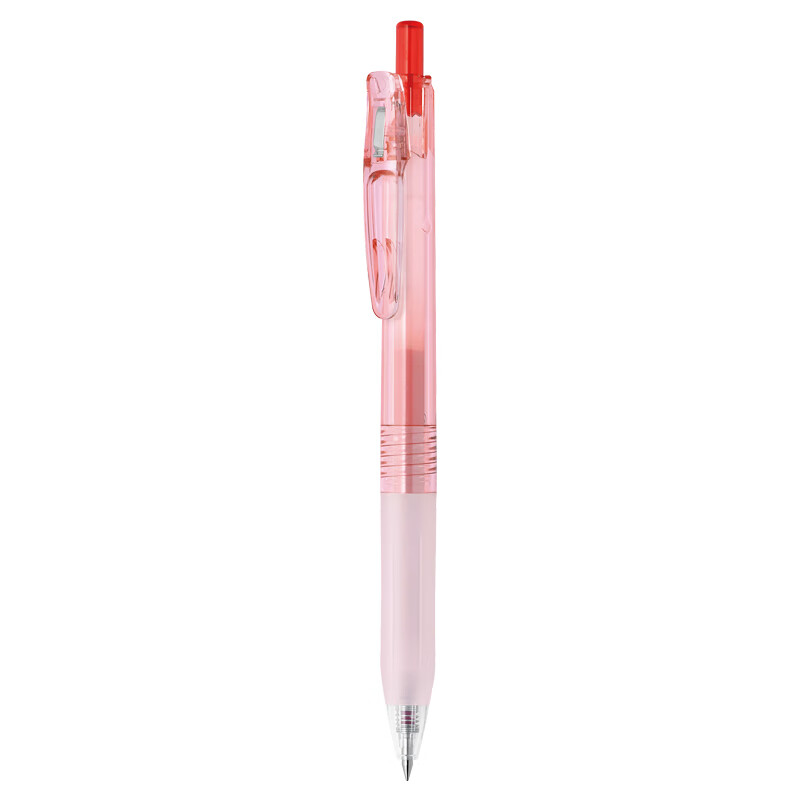 Ручка гелевая ZEBRA Bio Bamboo Exam Pen, 0.5мм, красный стержень, корпус "Сансет Корал"