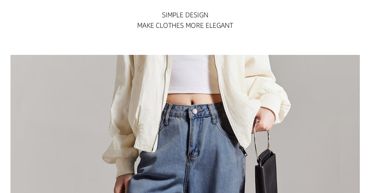 PinCai Women's Solid Color High Waist Loose Casual Wide Leg Jeans Straight Leg Fashion All-Match Trousers P13KN1438 12