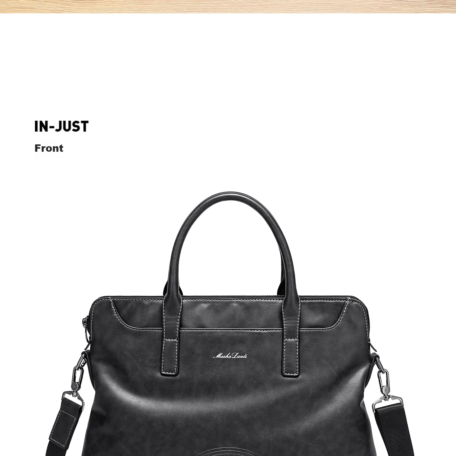 MashaLanti Men's Business Briefcase, Large Capacity Laptop Bag, Handbag for Travel, Shoulder Crossbody Bag, Practical Father's Day Gift 21