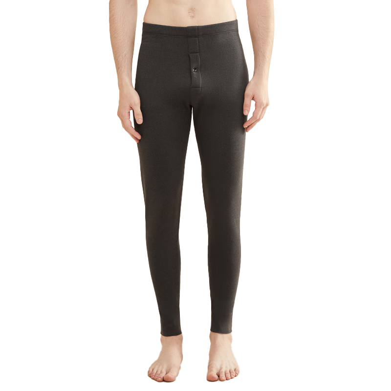 MiiOW Men's Thermal Underwear, Cashmere And Silk Antibacterial Heat-Generating Autumn Pants, Fleece-Lined Cold-Proof Couples' Underwear Cotton Pants